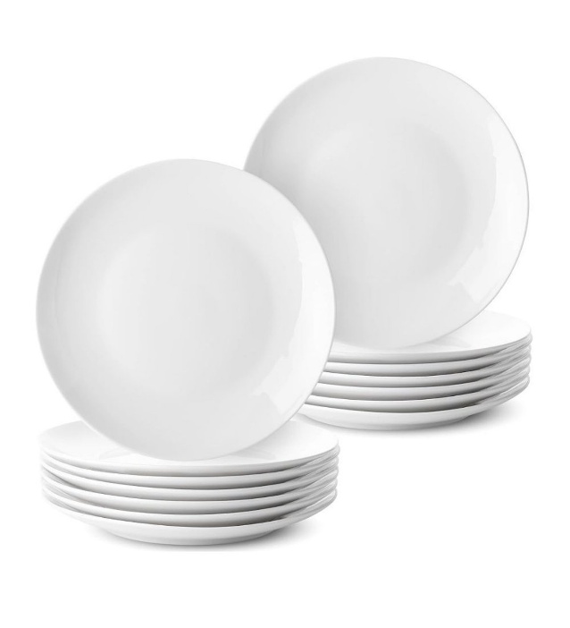 4'lü Melamin Beyaz Servis Tabağı